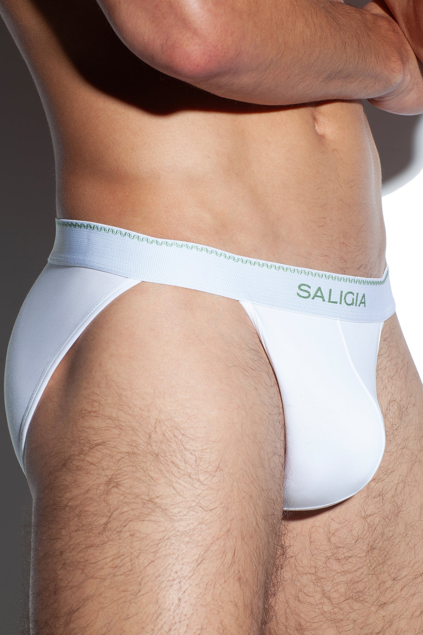 GREEK IRIS SPORT BRIEF - WHITE