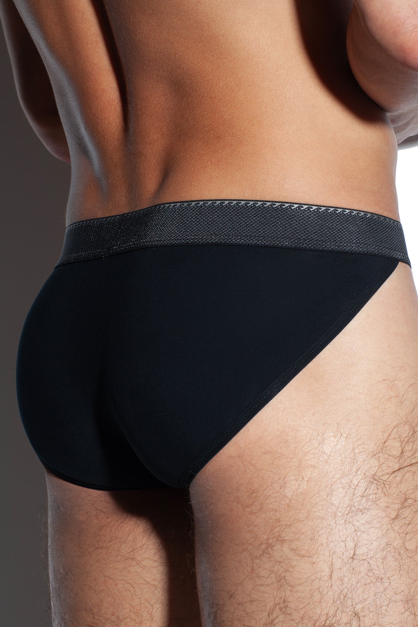 GREEK RIPPLE SPORT BRIEF - BLACK