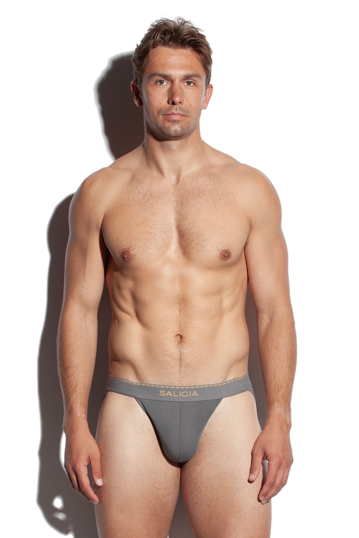 GREEK LAUREL SPORT BRIEF - GREY