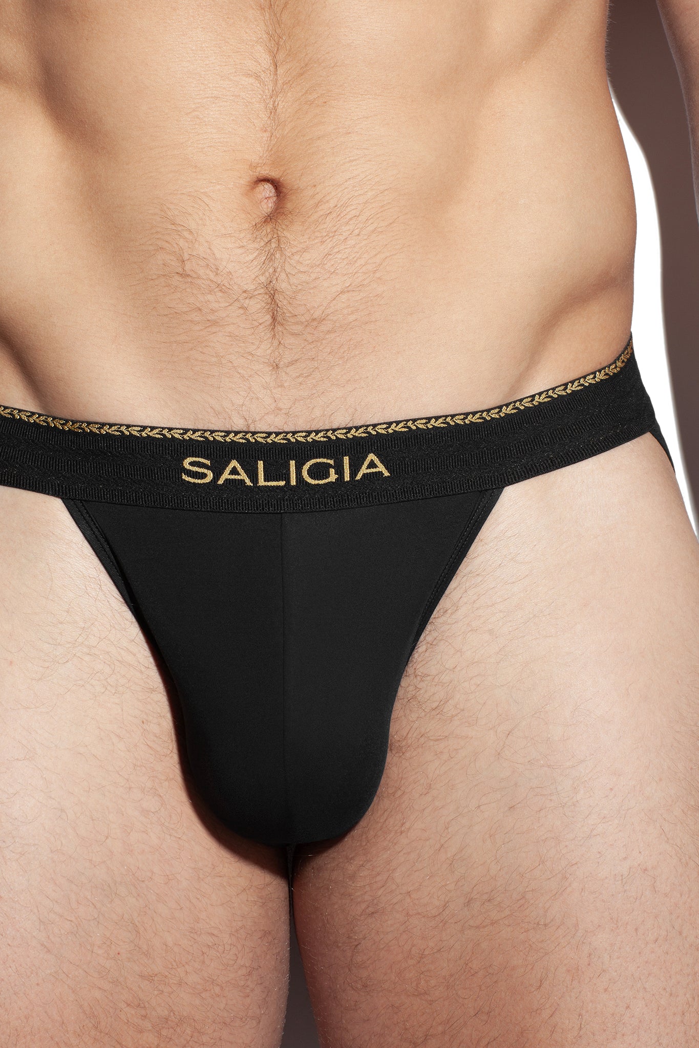 GREEK OLIVE SPORT BRIEF - BLACK
