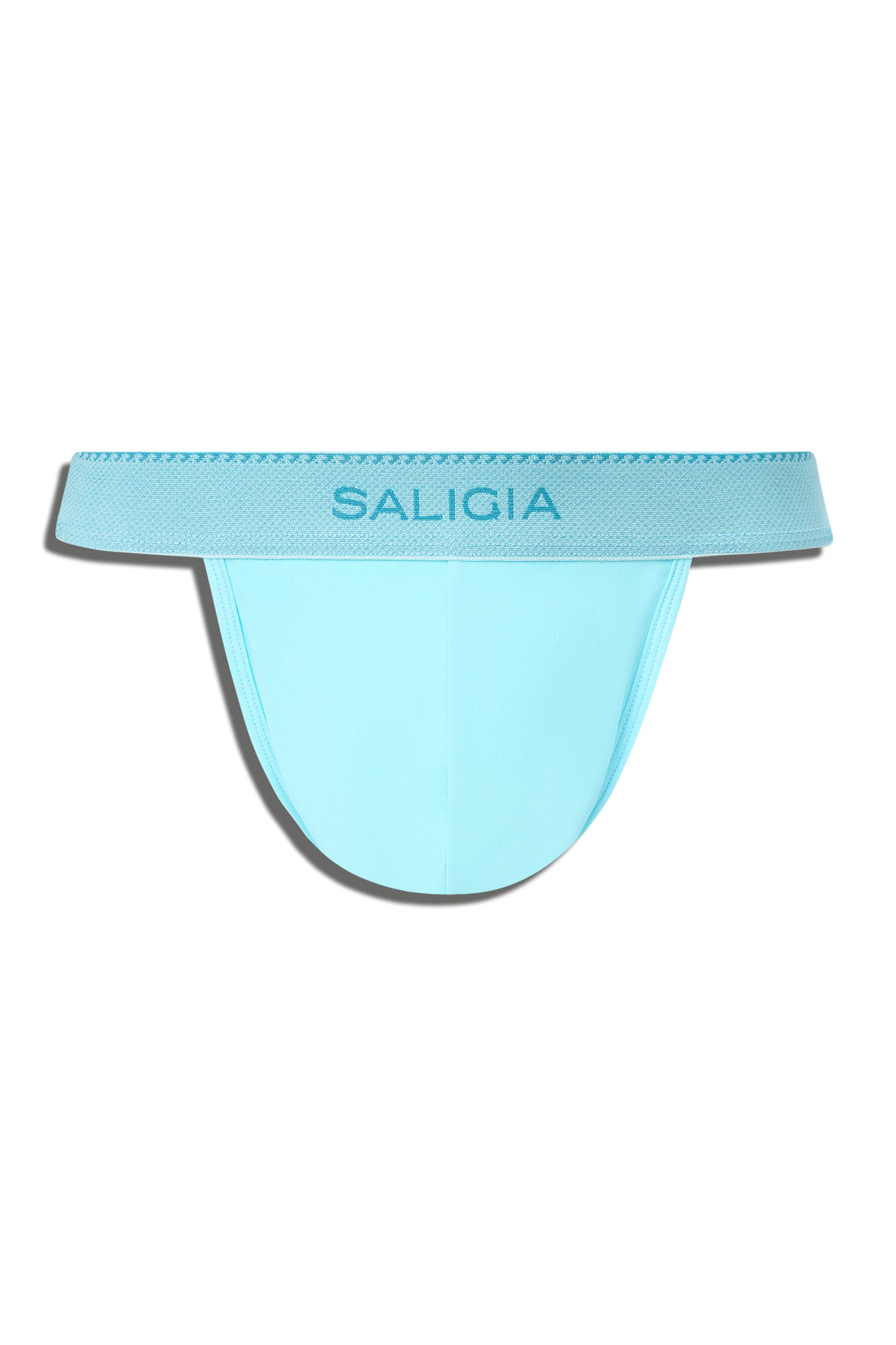 GREEK RIPPLE SPORT BRIEF - CYAN