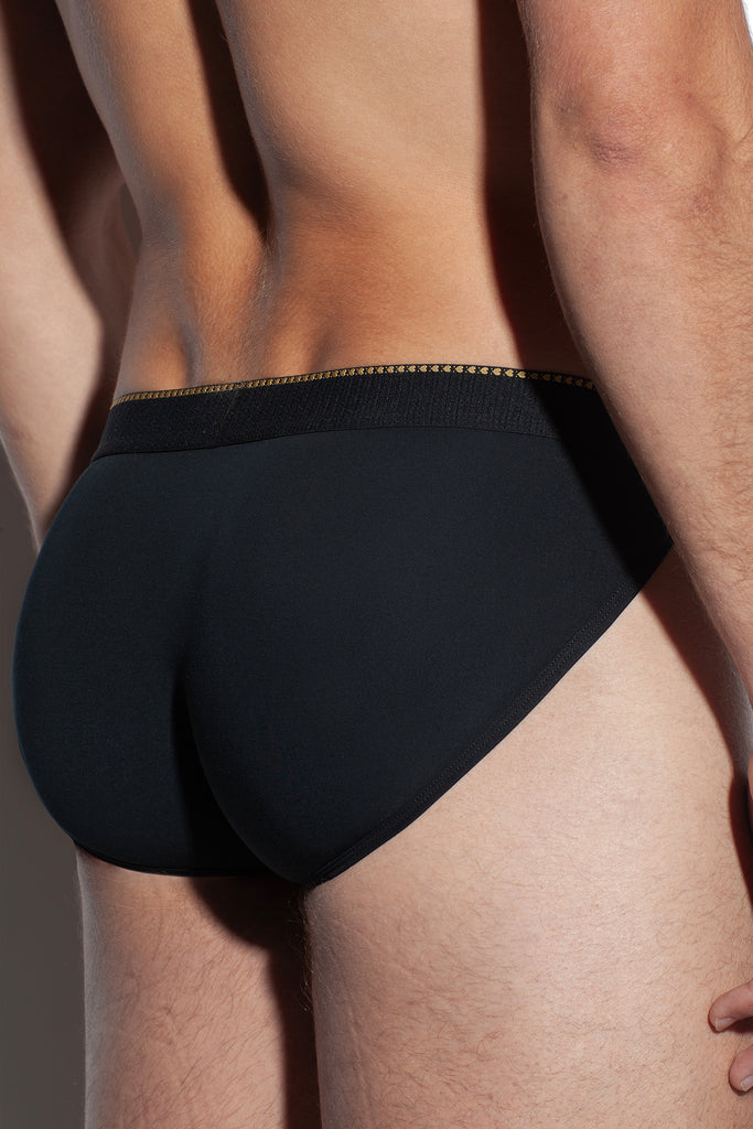 GREEK VINES SPORT BRIEF - BLACK