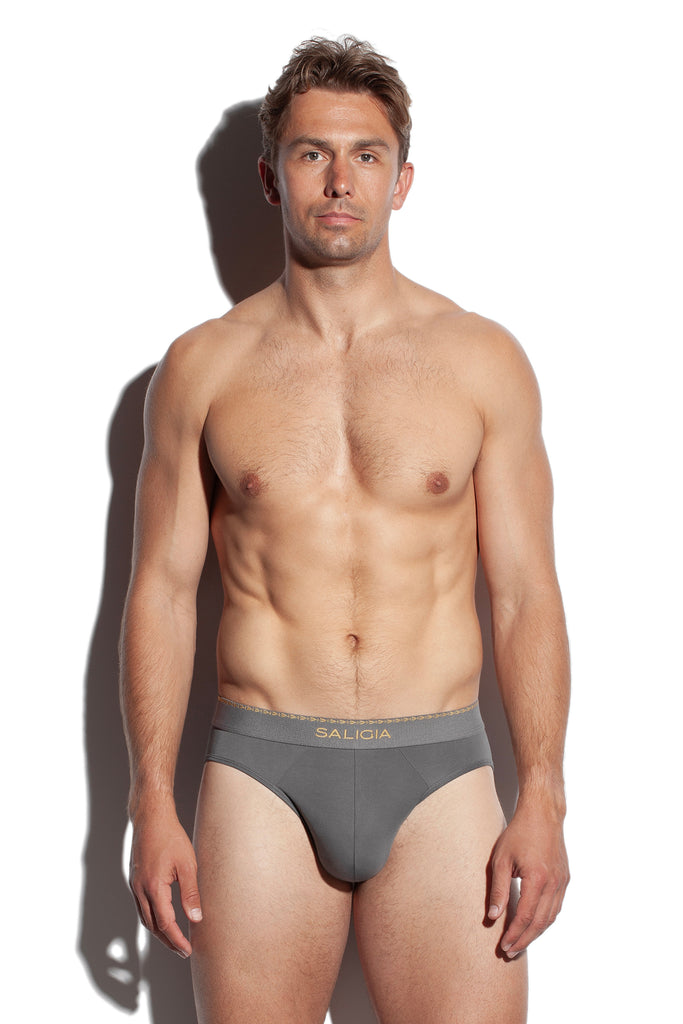 GREEK LAUREL BRIEF - GREY