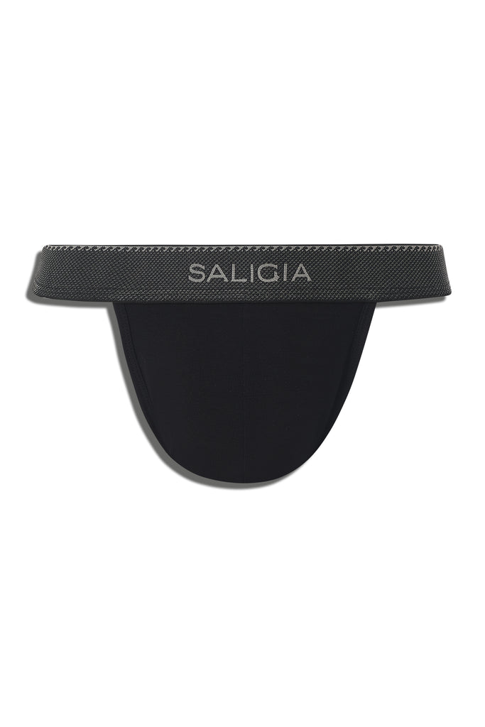 GREEK RIPPLE SPORT BRIEF - BLACK