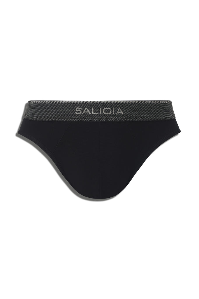 GREEK RIPPLE BRIEF - BLACK