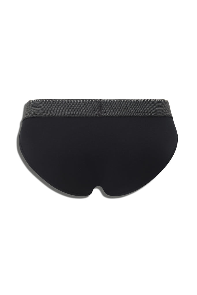 GREEK RIPPLE SPORT BRIEF - BLACK